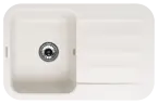 Кухонная мойка LIRA 1B1D WHITE ALABASTER