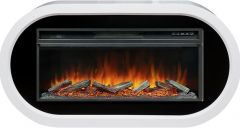 Каминокомплект Royal Flame Ellipse с очагом Vision 42 LOG LED белый с черным