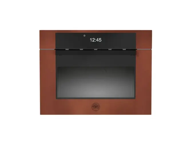Компактный духовой шкаф Bertazzoni Modern, комбинированный с микроволновой печью, 60x45 см, медь
