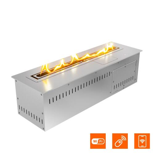 Автоматический биокамин SteelHeat AB 450 (Серебристый + Wi-Fi)
