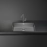Мойка Smeg Mira VSTR71DKX темная нержавеющая сталь