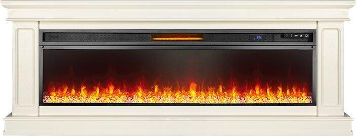 Каминокомплект Royal Flame Geneva 60 слоновая кость с патиной с очагом Vision 60 LED