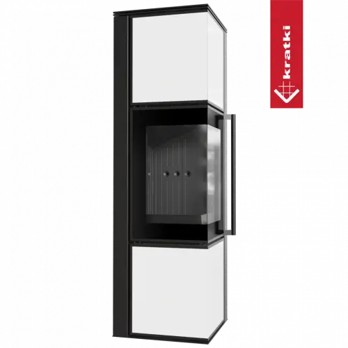 Печь Kratki PRO TORA/M, 8 кВт, белое стекло