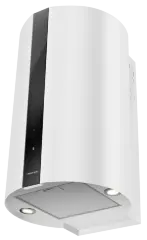 Вытяжка кухонная цилиндрическая настенная MEFERI TUBE40WH COMFORT PLUS, 40 см, белая, производительность 1200 м3/ч, 5 скоростей, низкий уровень шума, режимы отвод и рециркуляция, сенсорное управление, гарантия 3 года