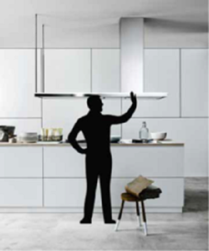 Островная вытяжка FALMEC LUMEN ISOLA NRS 175 DX 1750 мм "Тихая вытяжка