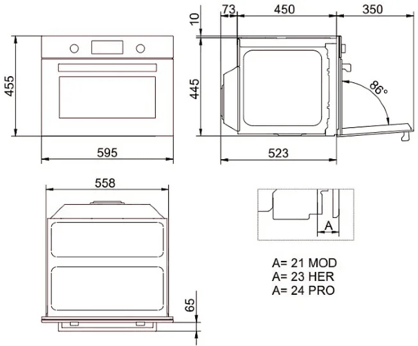 Встраиваемая микроволновая печь Bertazzoni FMOD4077MTB1