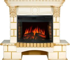 Каминокомплект Royal Flame Pierre Luxe шампань c очагом Dioramic 25 FX