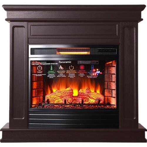Каминокомплект Interflame Стаффорд с очагом Panoramic 25 LED FX темный дуб
