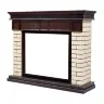 Портал Firelight Bricks 30 камень бежевый/шпон темный дуб