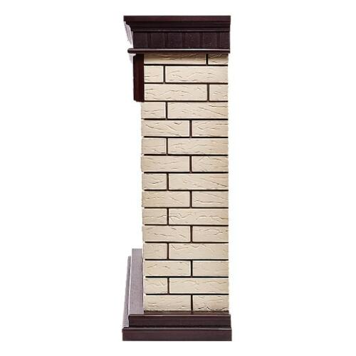 Портал Firelight Bricks 30 камень бежевый/шпон темный дуб
