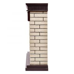 Портал Firelight Bricks 30 камень бежевый/шпон темный дуб