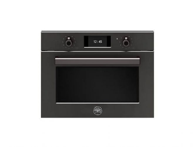Компактный духовой шкаф Bertazzoni Professional, комбинированный с пароваркой, 60x45 см, карбонио