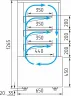 Витрина холодильная серии KC70 VM 1,3-1 (ВХСв-1,3д Carboma Cube)