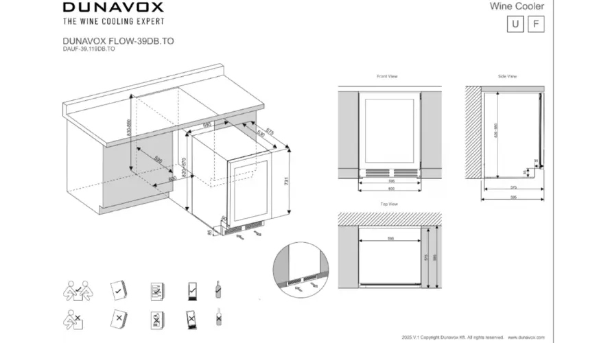 Винный шкаф Dunavox DAUF-39.119DB.TO