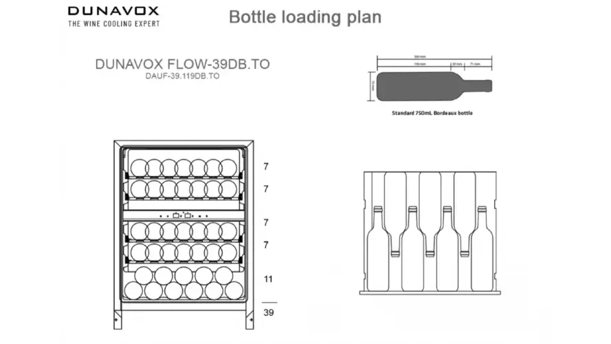 Винный шкаф Dunavox DAUF-39.119DB.TO