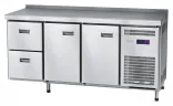 Стол морозильный Abat СХН-60-02, с бортом, 2 двери, ящики 1/2