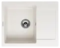 Кухонная мойка MODENA 1B1D WHITE ALABASTER