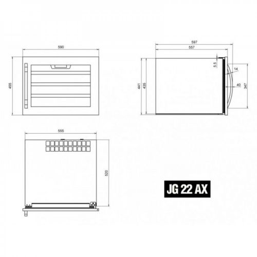 Винный шкаф IP Industrie JG 22 AX