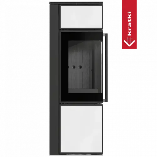 Печь Kratki PRO TORA/S, 8 кВт, белое стекло