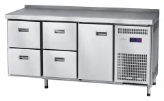 Стол морозильный Abat СХН-60-02, с бортом, дверь, ящики 1/2, ящики 1/2