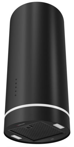 Вытяжка кухонная цилиндрическая настенная MEFERI TUBE35BK COMFORT, 35 см, черная, производительность 1200 м3/ч, 3 скорости, низкий уровень шума, режимы отвод и рециркуляция, гарантия 3 года