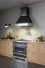 Варочный центр Bertazzoni, 6 газовых конфорок и многофункциональный электрический шкаф, Heritage, 90 см, черный