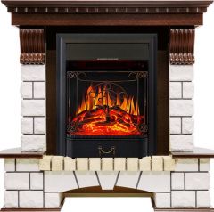 Каминокомплект Royal Flame Pierre Luxe с очагом Majestic FX Black