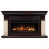 Каминокомплект Electrolux EFP/P-4220LS + портал Firelight Michigan 42/40/36 камень молочный/шпон темный дуб