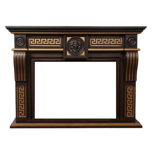 Портал Firelight Vittoriano 30 темный дуб с золотой патиной