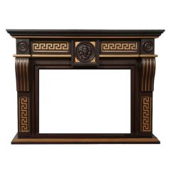 Портал Firelight Vittoriano 30 темный дуб с золотой патиной