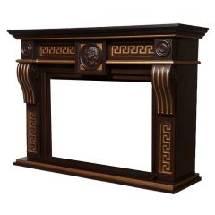 Портал Firelight Vittoriano 30 темный дуб с золотой патиной