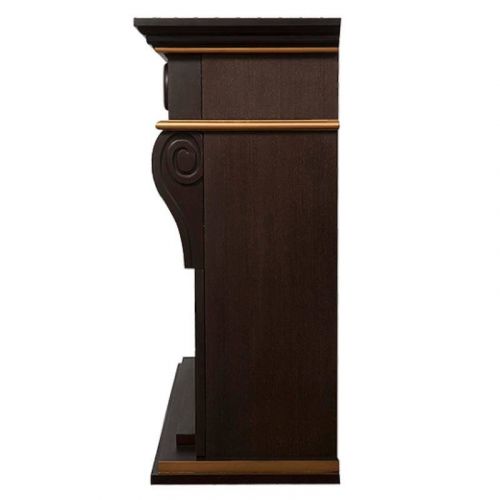 Портал Firelight Vittoriano 30 темный дуб с золотой патиной