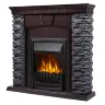 Каминокомплект Firelight Porto Classic с очагом Electrolux EFP/P-1020LS камень черный/шпон венге