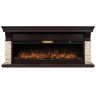 Каминокомплект Royal Thermo Aurora RTFP/P-AR60LS + портал Michigan 60 камень молочный/шпон темный дуб