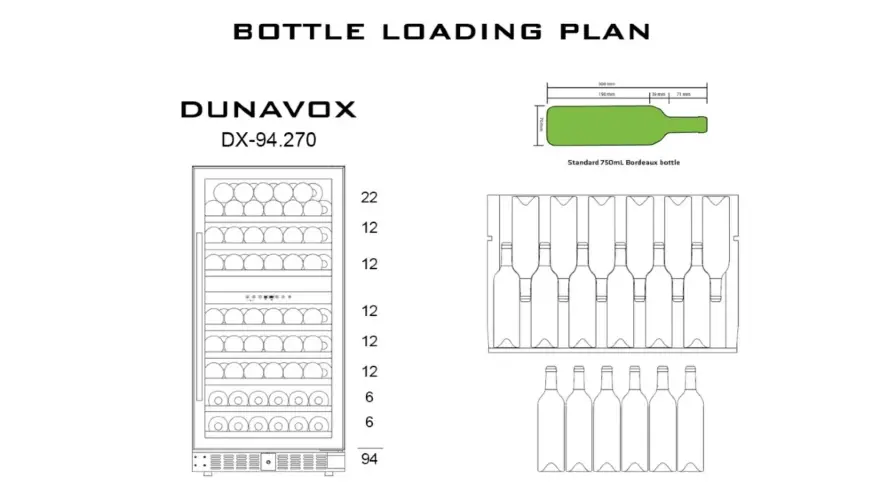 Винный шкаф Dunavox DX-94.270SDSK