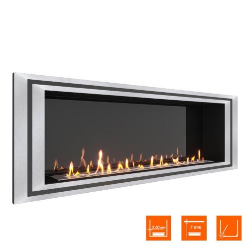Биокамин встраиваемый SteelHeat LONG-D 1500 XL (Стемалит)