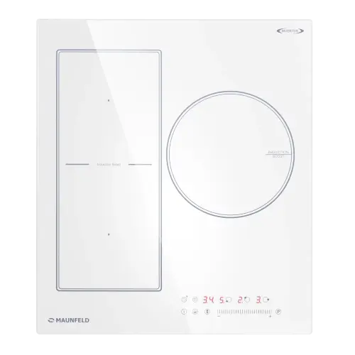 Индукционная варочная панель с объединением зон Bridge Induction MAUNFELD CVI453SBWH Inverter