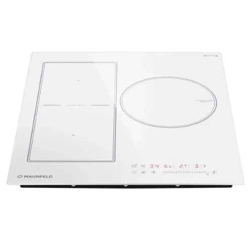 Индукционная варочная панель с объединением зон Bridge Induction MAUNFELD CVI453SBWH Inverter