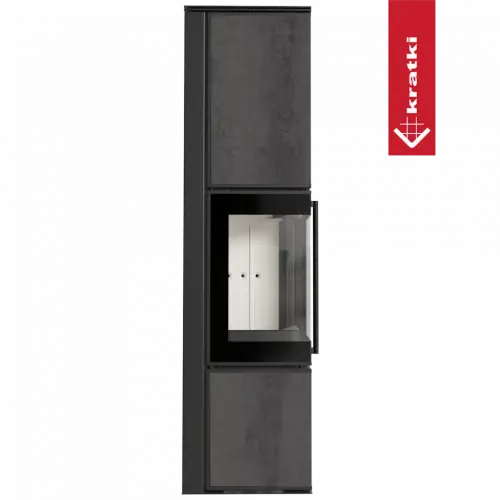 Печь Kratki PRO TORA/L NATURALI PIETRA DI SAVOIA ANTRANCITE BOCCIARDATA