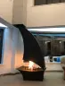 Современный подвесной камин ПАРУС