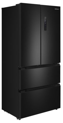 Холодильник отдельностоящий, с инвертором MEFERI MFR83BLACK IX TOTAL NO FROST FRENCH DOOR COMFORT, двухкамерный, с зоной свежести, с льдогенератором