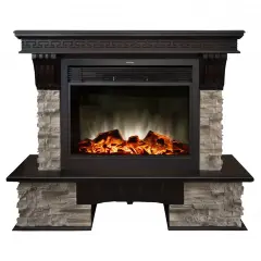 Каминокомплект RealFlame Rockland 26 с очагом MoonBlaze LUX Black/Brass