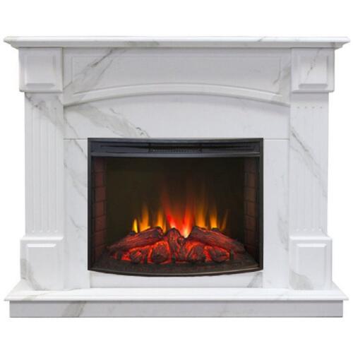 Каминокомплект RealFlame Carolina 25.5/24 WT F512 c очагом Evrika LED