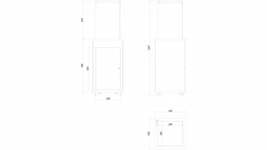Нагреватель газовый PATIO MINI/G31/37MBAR/CZ - черное стекло, пульт