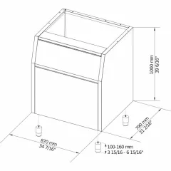 Бункер для льдогенераторов Brema BIN 200*VM500/900