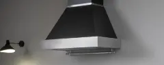 Настенная вытяжка из нержавеющей стали Bertazzoni Heritage, 120 см, черный матовый