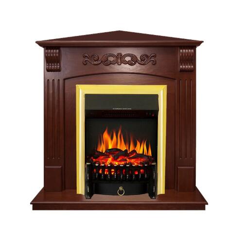 Каминокомплект Royal Flame Sorrento угловой c очагом Fobos FX Brass