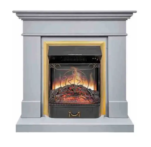 Каминокомплект Royal Flame California STD CRM (Разборный) с очагом Majestic FX Brass санд смоук