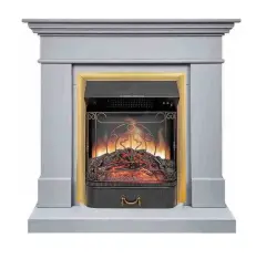 Каминокомплект Royal Flame California STD CRM (Разборный) с очагом Majestic FX Brass санд смоук
