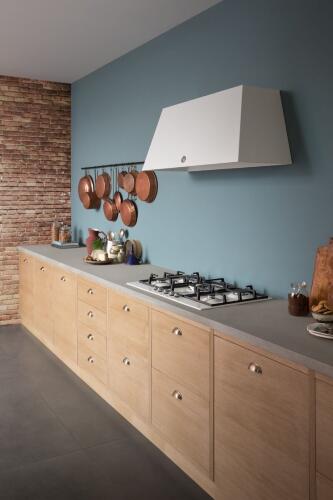 Встраиваемая газовая варочная панель Bertazzoni, с конфоркой dual wok по центру, 90 см, слоновая кость/хром